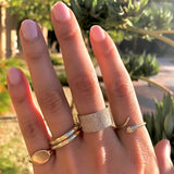 14k Gold Large Band - 5.5 SAMPLE SALE Zoe Lev Jewelry