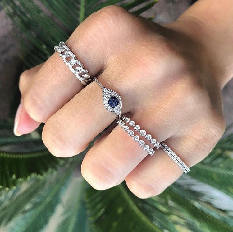 14k Yellow Gold Diamond Bezel Eternity Band SAMPLE SALE Zoe Lev Jewelry