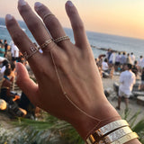 Diamond ID Cuff Bracelet Personalized Zoe Lev Jewelry