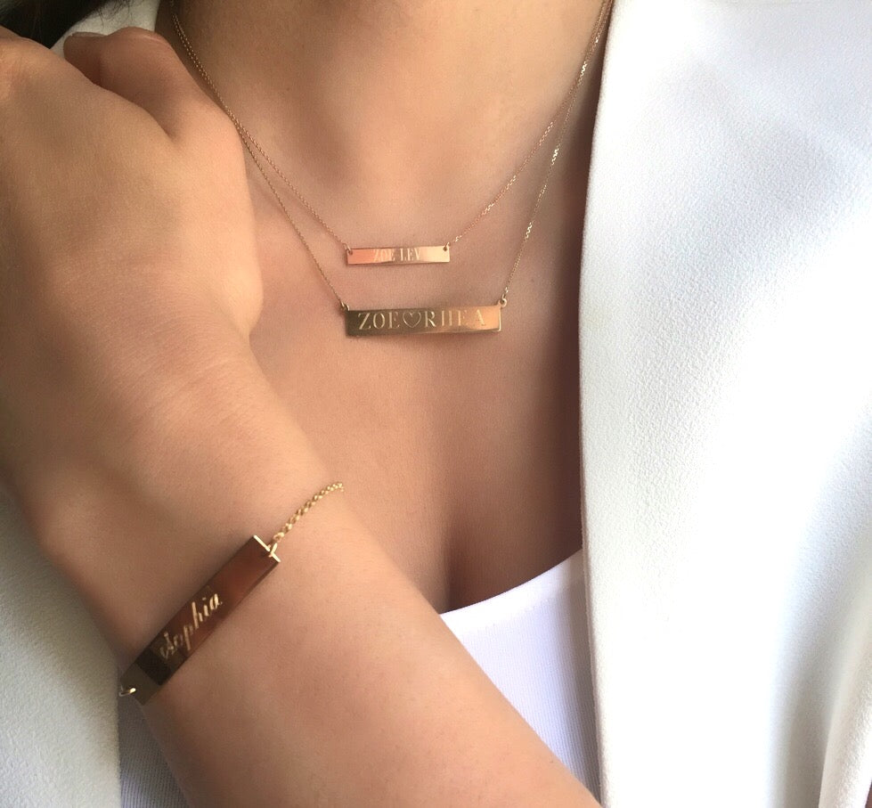 Zoe Lev Jewelry - Nameplate Bracelet