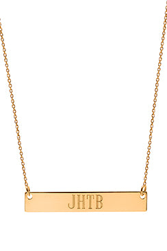 Mini Nameplate Necklace