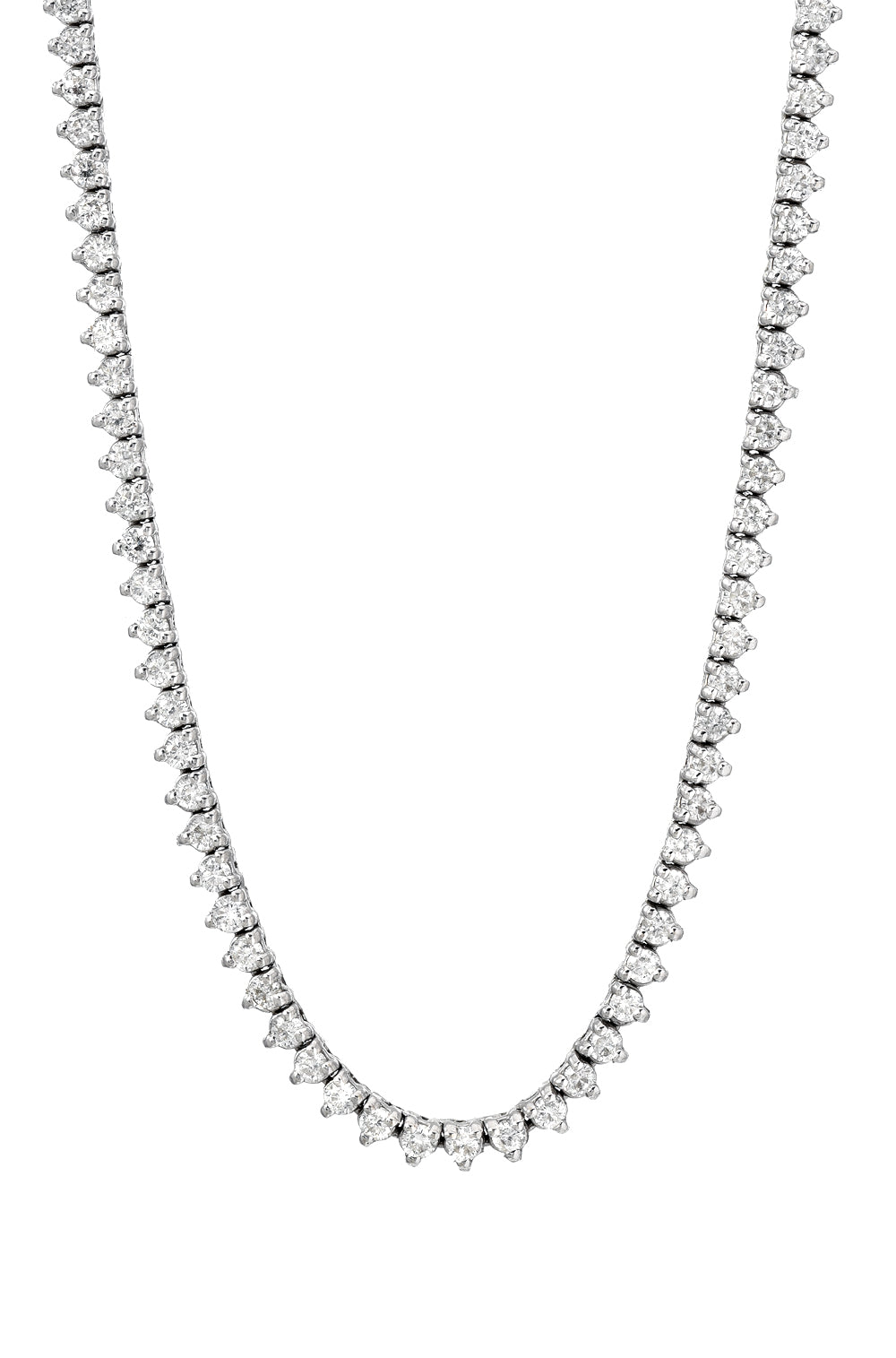 3 Prong Diamond Tennis Necklace Zoe Lev Jewelry