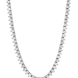 3 Prong Diamond Tennis Necklace Zoe Lev Jewelry