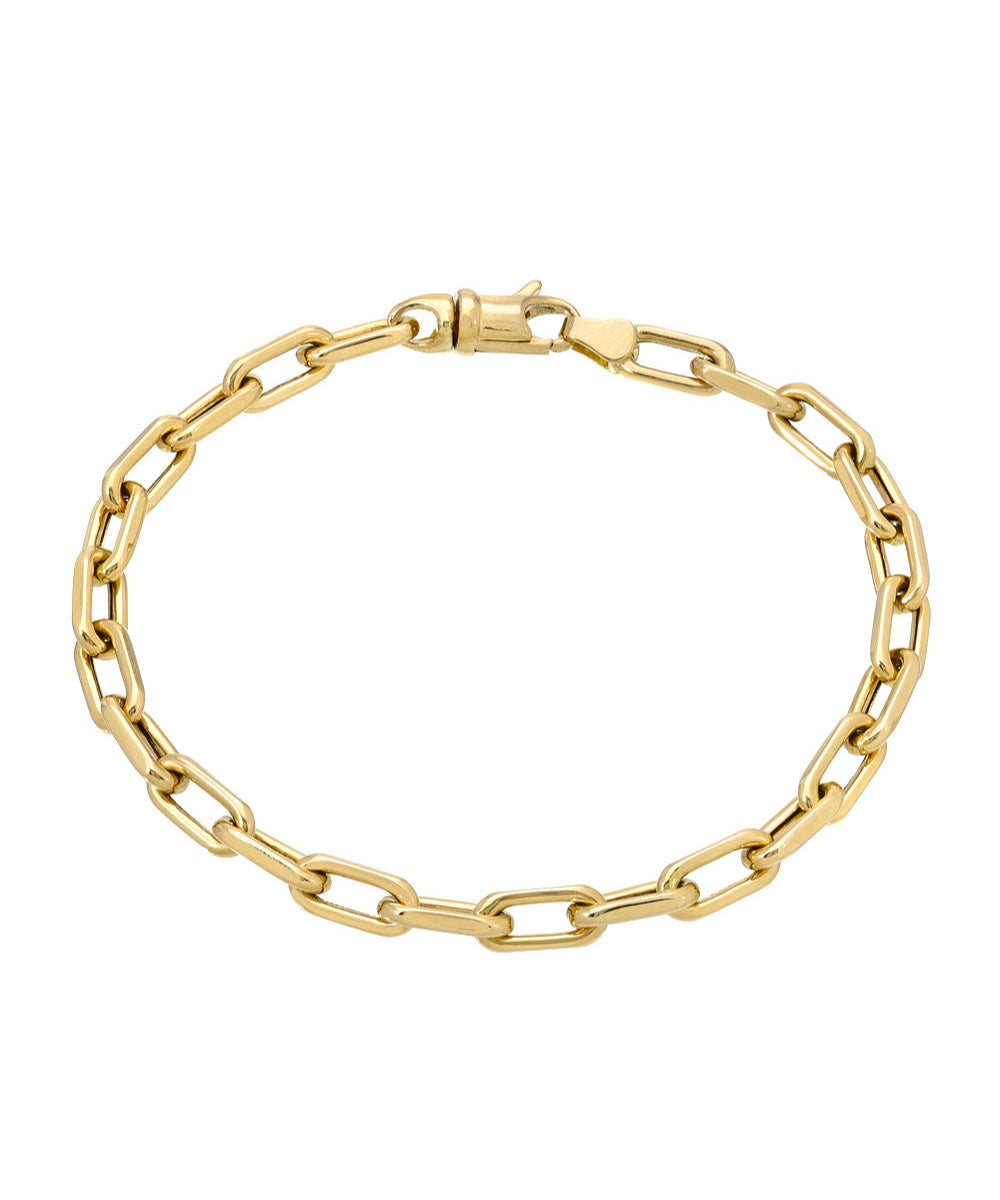 14k Gold Large Open Link Chain Bracelet Chains Zoe Lev Jewelry