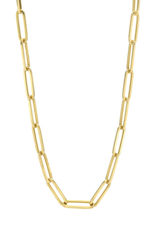 14k Gold Extra Large Paper Clip Chain Necklace