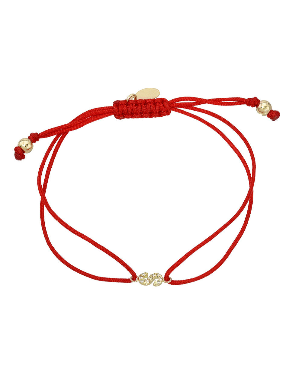 14k Gold Diamond Initial Fortune Bracelet Personalized Zoe Lev Jewelry