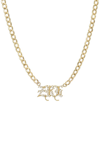 Cuban Link Diamond Name Choker