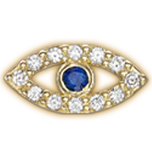 Selected Initials & Charms OPTIONS_HIDDEN_PRODUCT Zoe Lev Jewelry Diamond Evil Eye