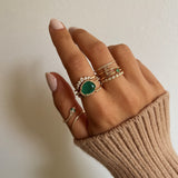 Diamond Emerald Ring Zoe Lev Jewelry