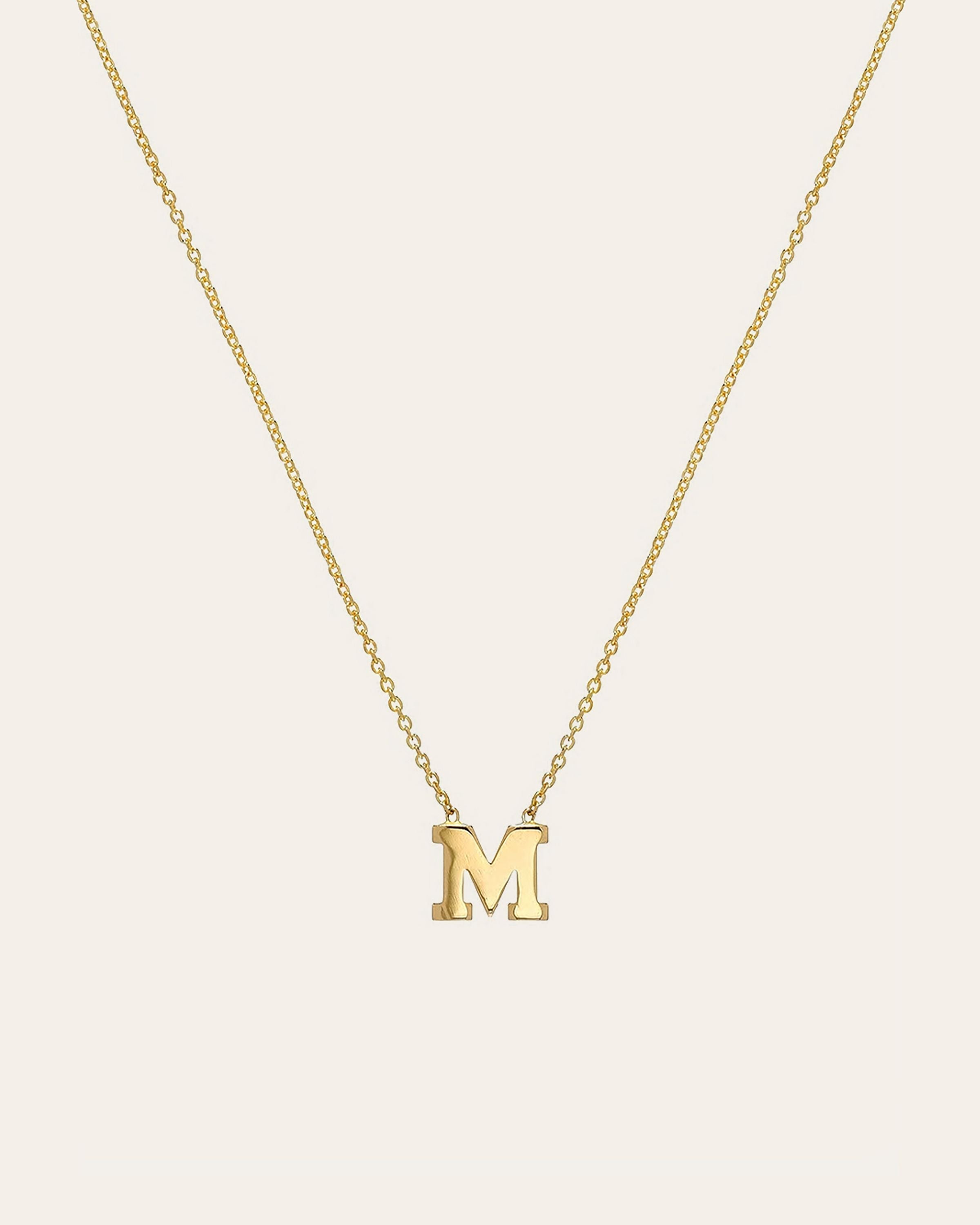 14K Gold Filled Yellow or Rose Gold Monogrammed Initial 