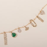 14k Gold Date Pendant Personalized Zoe Lev Jewelry