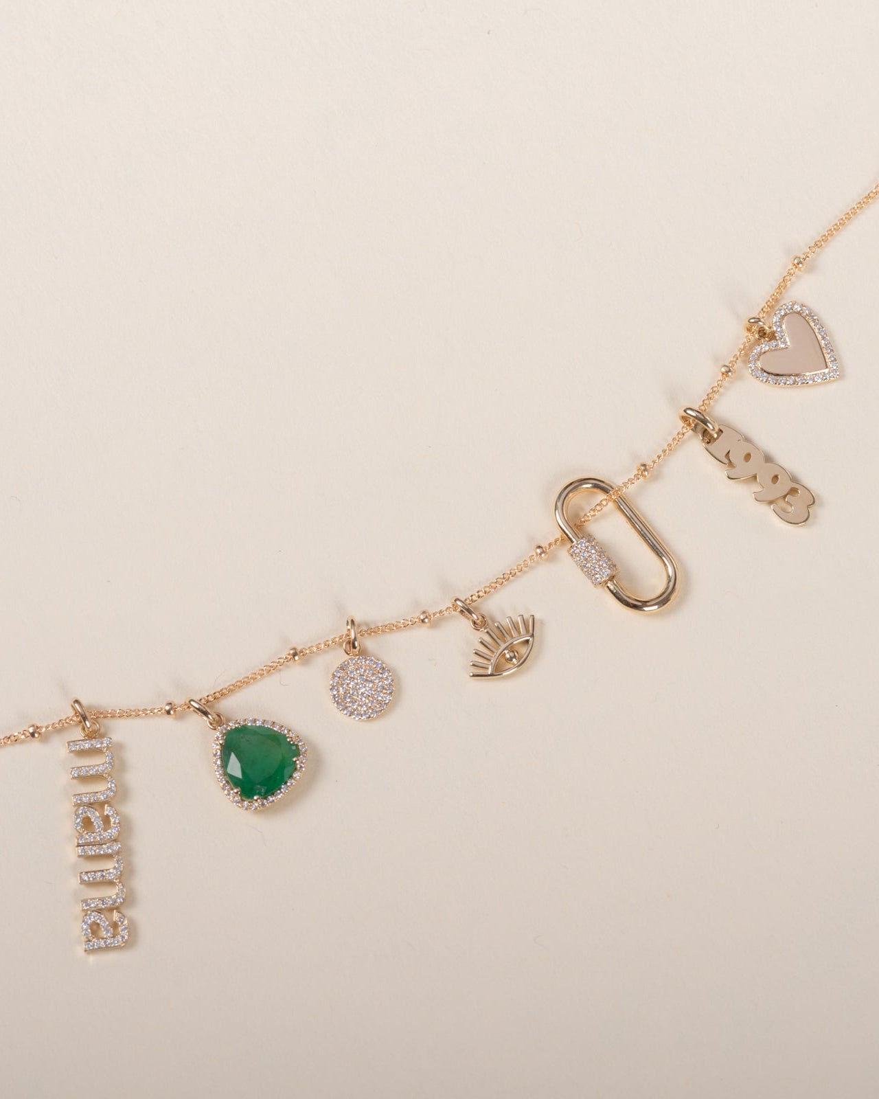 14k Gold Date Pendant Personalized Zoe Lev Jewelry