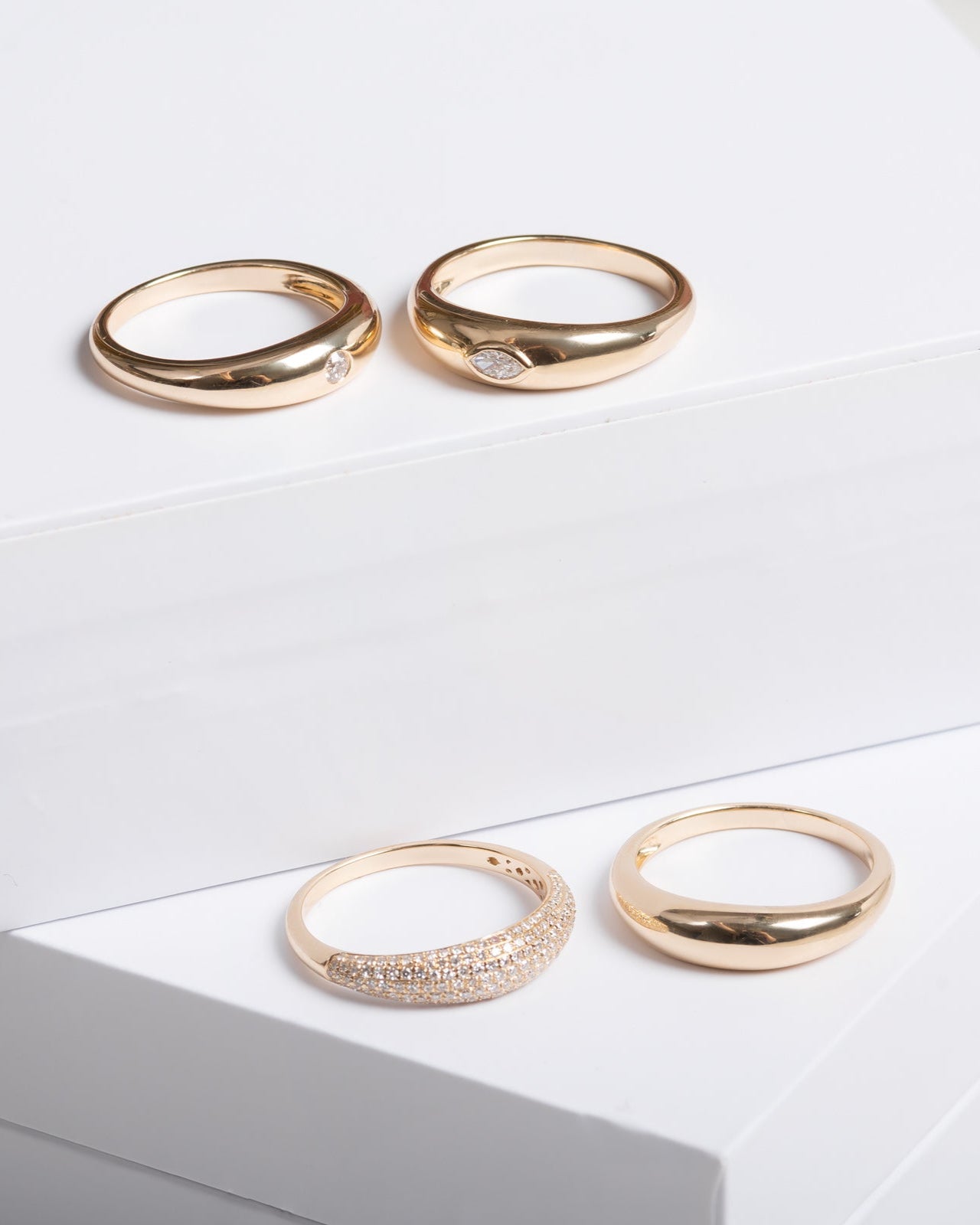 Diamond Pave Dome Ring Zoe Lev Jewelry