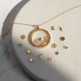 14k Gold Happy Emoji for Locket