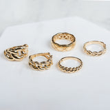 14k Gold Large Miami Cuban Link Ring Chains Zoe Lev Jewelry