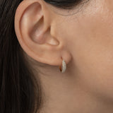 Diamond Pave Dome Huggie Earrings SAMPLE SALE Zoe Lev Jewelry