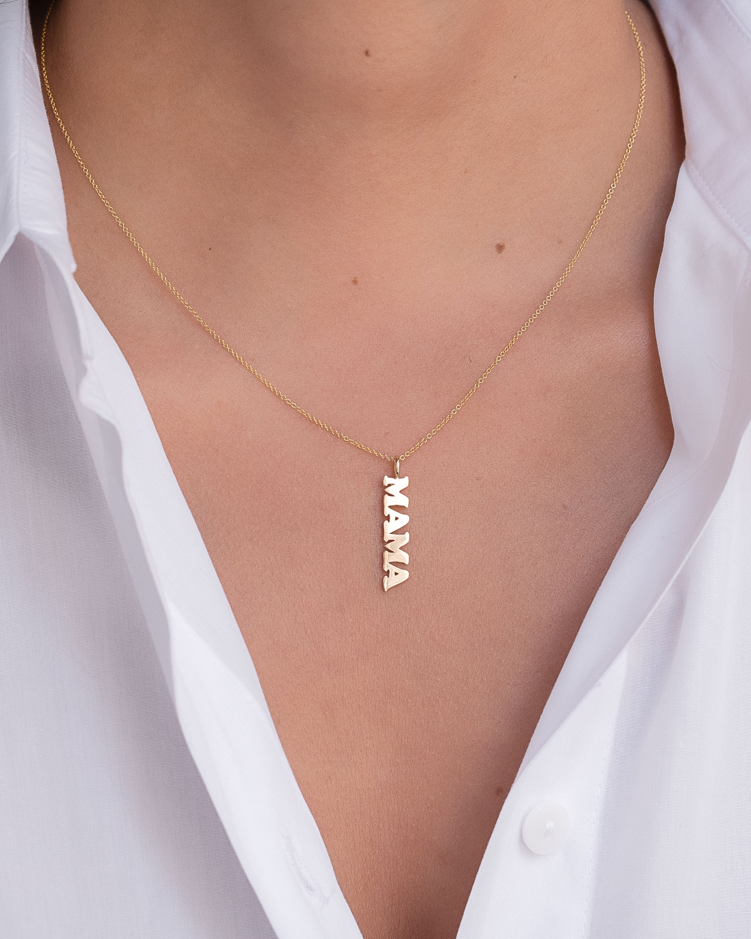 14k Gold Mama Pendant Zoe Lev Jewelry