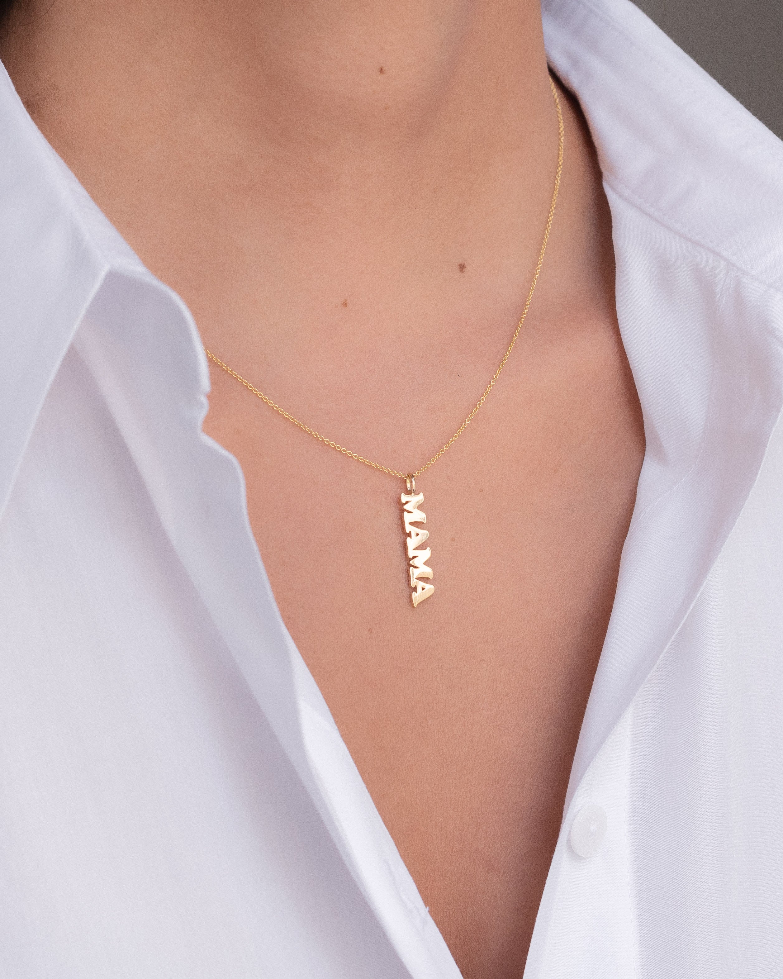 14k Gold Mama Pendant Zoe Lev Jewelry