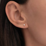 4 Prong Diamond Stud Earrings Zoe Lev Jewelry