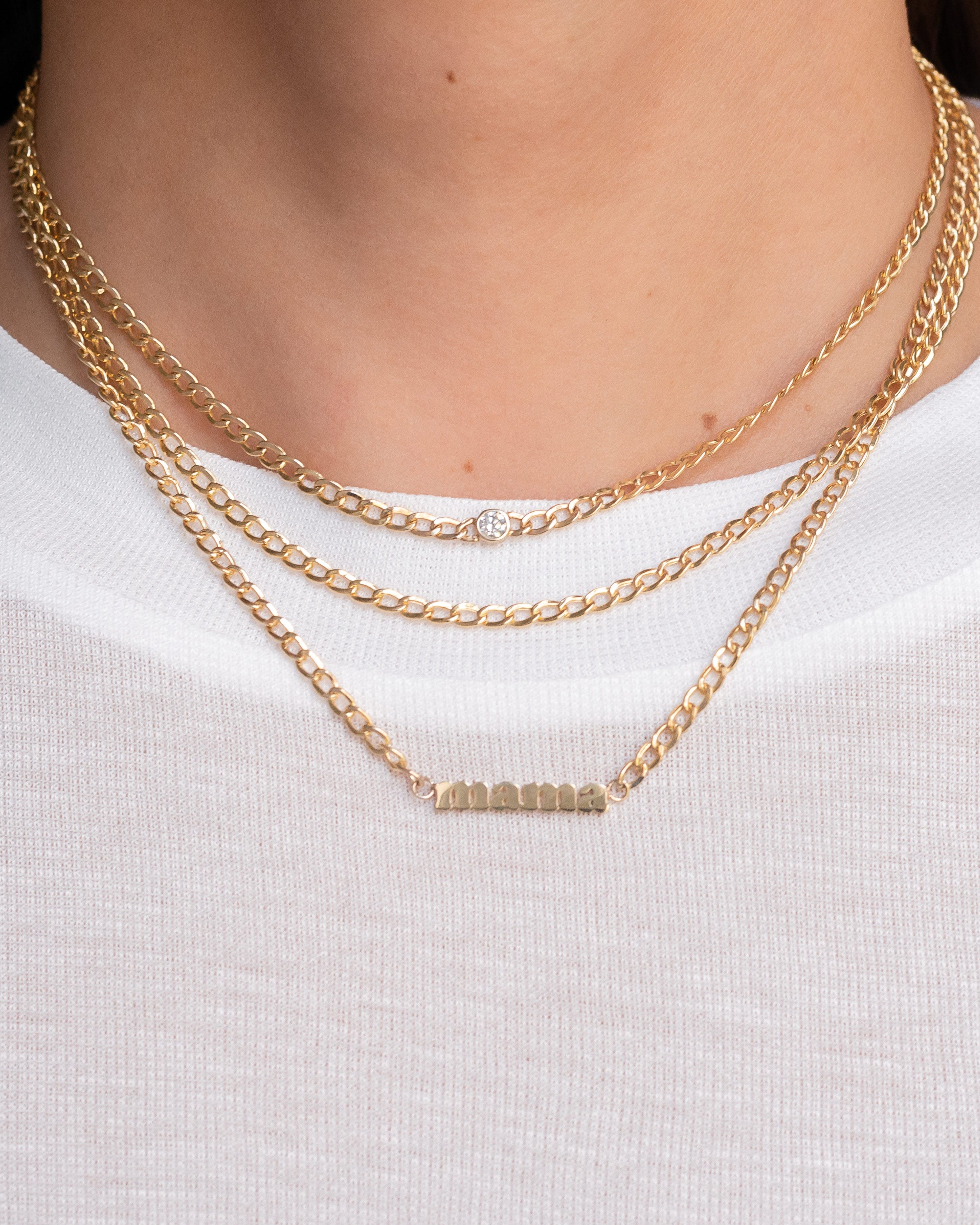 Cuban Link Bezel Diamond Choker Zoe Lev Jewelry