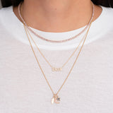 Diamond Moon Pendant SAMPLE SALE Zoe Lev Jewelry