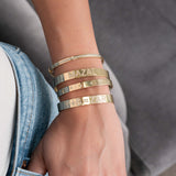 Diamond ID Cuff Bracelet Personalized Zoe Lev Jewelry