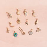 14k Gold Diamond Evil Eye Turquoise Pendant Zoe Lev Jewelry