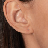 Mini 4 Prong Diamond Stud Earrings Zoe Lev Jewelry