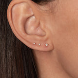 4 Prong Diamond Stud Earrings Zoe Lev Jewelry