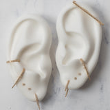 Diamond Curved Bar Stud Earrings Zoe Lev Jewelry