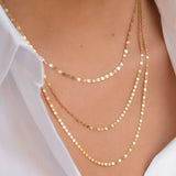 14k Gold Mirror Chain Link Necklace Chains Zoe Lev Jewelry