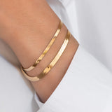 14k Gold Herringbone Bracelet Zoe Lev Jewelry