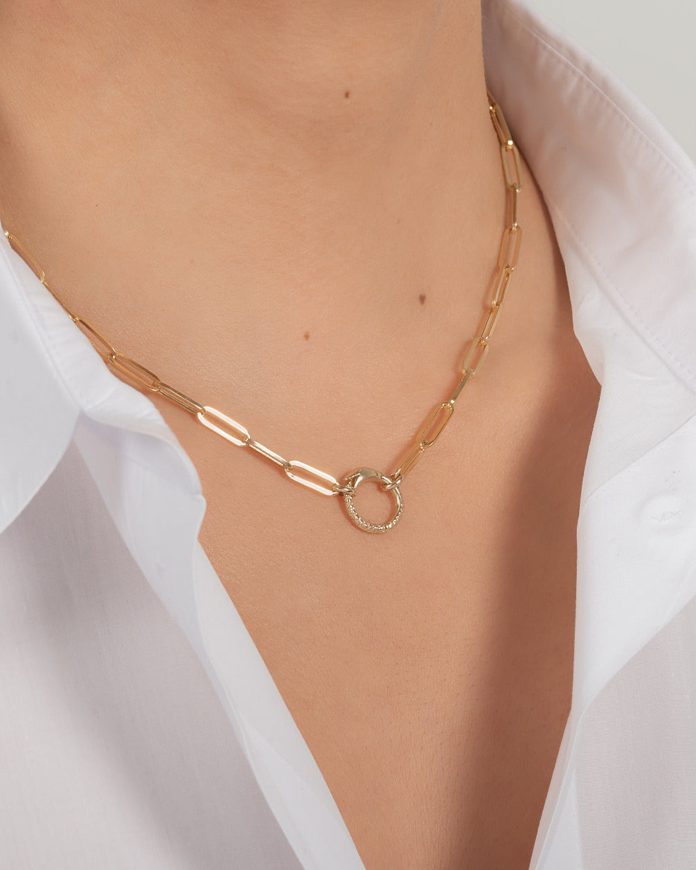 Cheap By Tim Desing Necklace Special Design Paper Clip Chain And Pearl  Necklace 22k Gold Plated | Joom