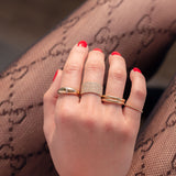 14k Gold Large Band - 5.5 SAMPLE SALE Zoe Lev Jewelry