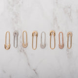 14k Gold Safety Pin Pendant Zoe Lev Jewelry