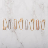 Diamond Safety Pin Pendant Zoe Lev Jewelry