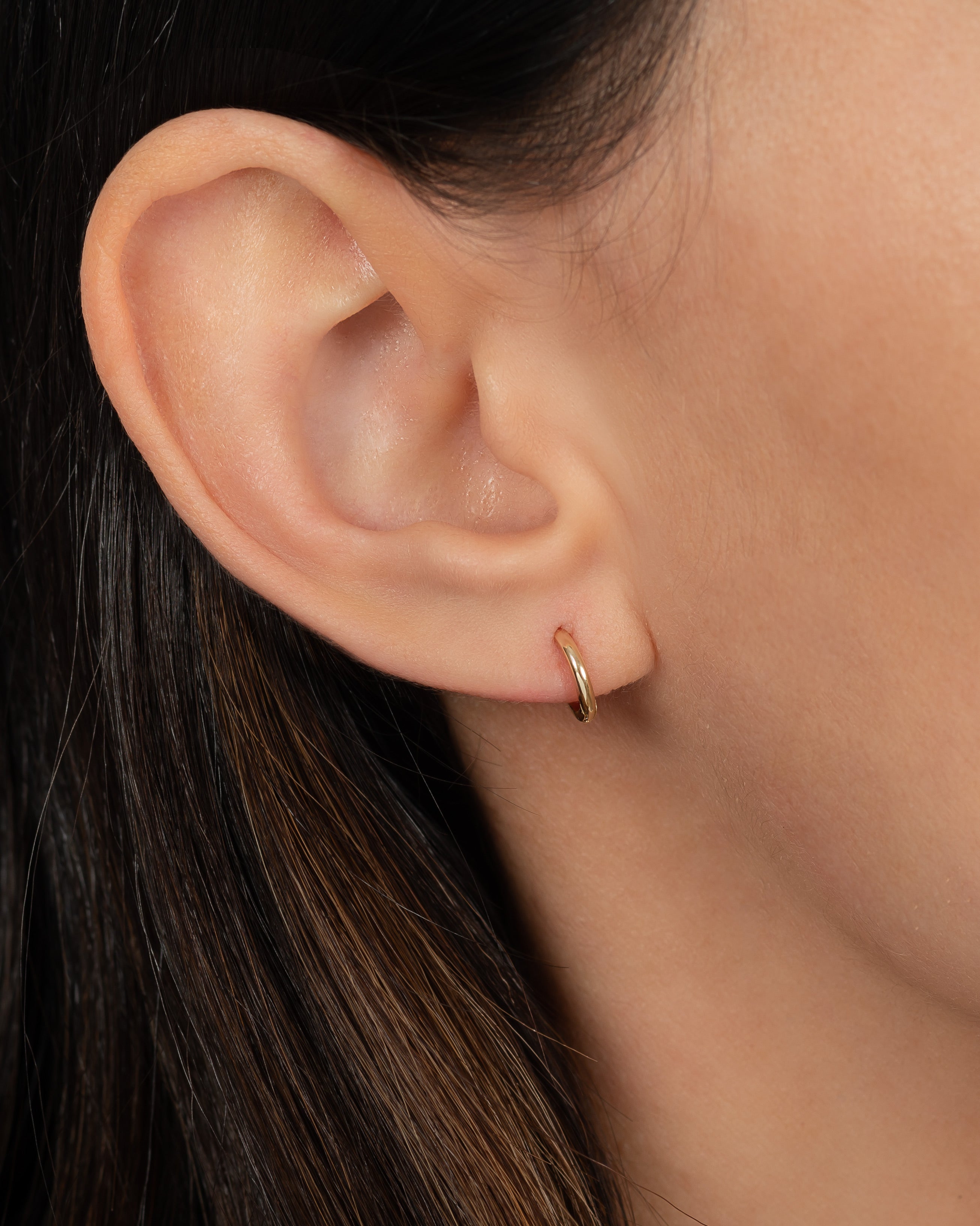 14k Gold Mini Huggie Earrings Hoops & Huggies Zoe Lev Jewelry