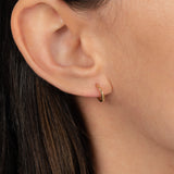 14K Gold Small Huggie Earrings Hoops & Huggies Zoe Lev Jewelry