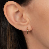 14k Gold Medium Huggie Earrings Hoops & Huggies Zoe Lev Jewelry