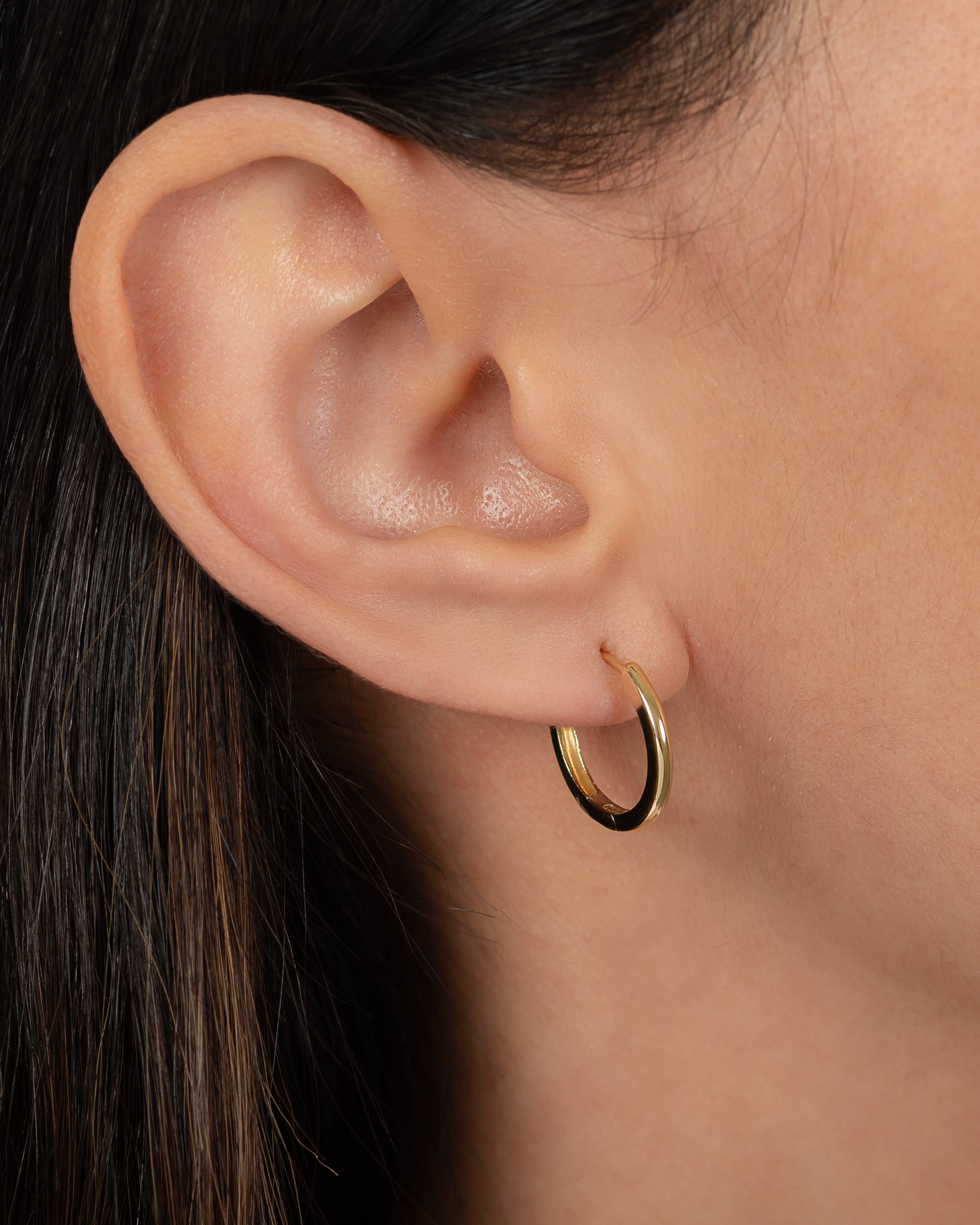 14K Gold Large Huggie Earrings Hoops & Huggies Zoe Lev Jewelry