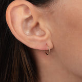 14k Gold Mini Thread Hoop Earrings Hoops & Huggies Zoe Lev Jewelry