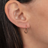 14k Gold Small Thread Hoop Earrings Hoops & Huggies Zoe Lev Jewelry