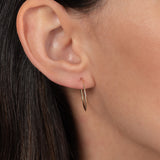 14k Gold Medium Thread Hoop Earrings Hoops & Huggies Zoe Lev Jewelry