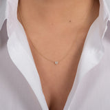 Heart Cut Diamond Necklace SAMPLE SALE Zoe Lev Jewelry