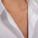 Heart Cut Diamond Necklace SAMPLE SALE Zoe Lev Jewelry