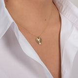 Small One Love Heart Necklace Zoe Lev Jewelry