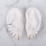 14K Gold Small Huggie Earrings Hoops & Huggies Zoe Lev Jewelry