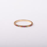 Rainbow Eternity Band - 4 SAMPLE SALE Zoe Lev Jewelry