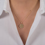 14K Diamond Celestial Necklace Zoe Lev Jewelry