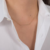 Diamond Bar Necklace SAMPLE SALE Zoe Lev Jewelry